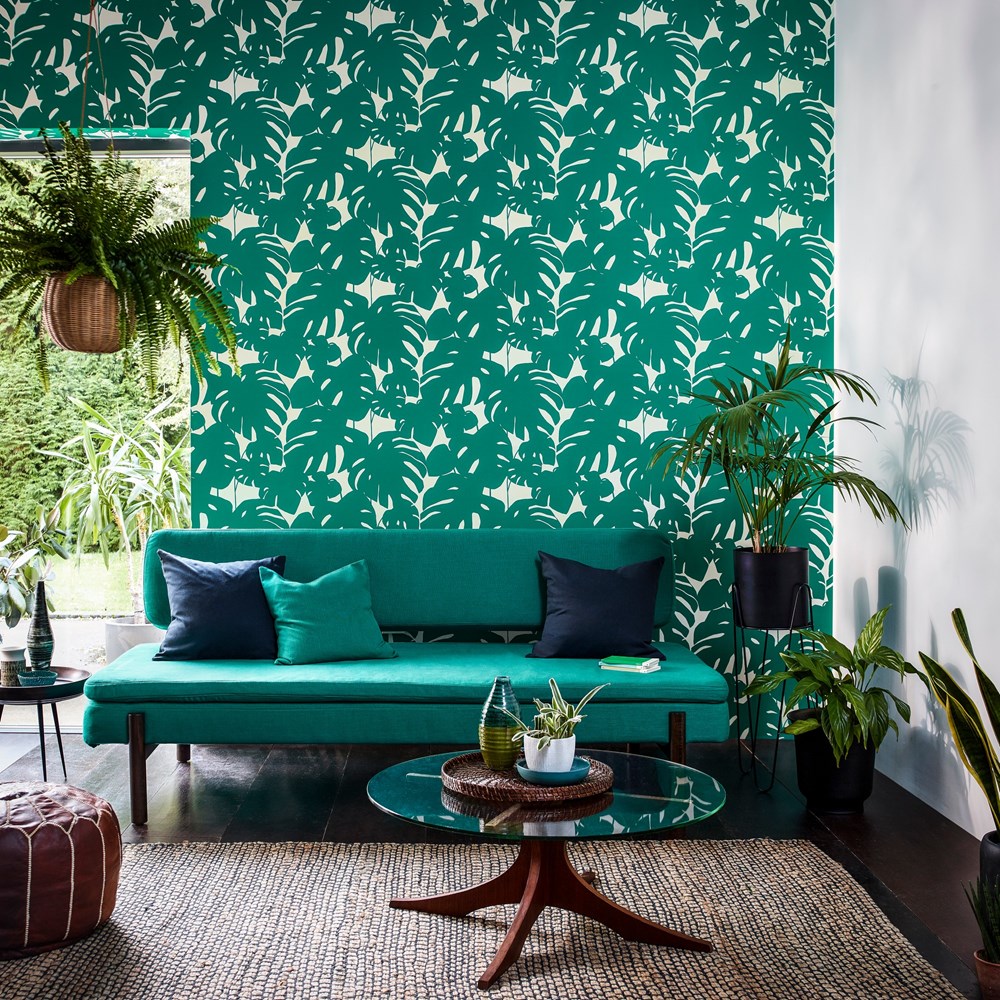 Arizona Botanical Wallpaper 111822 by Scion in Gecko Green